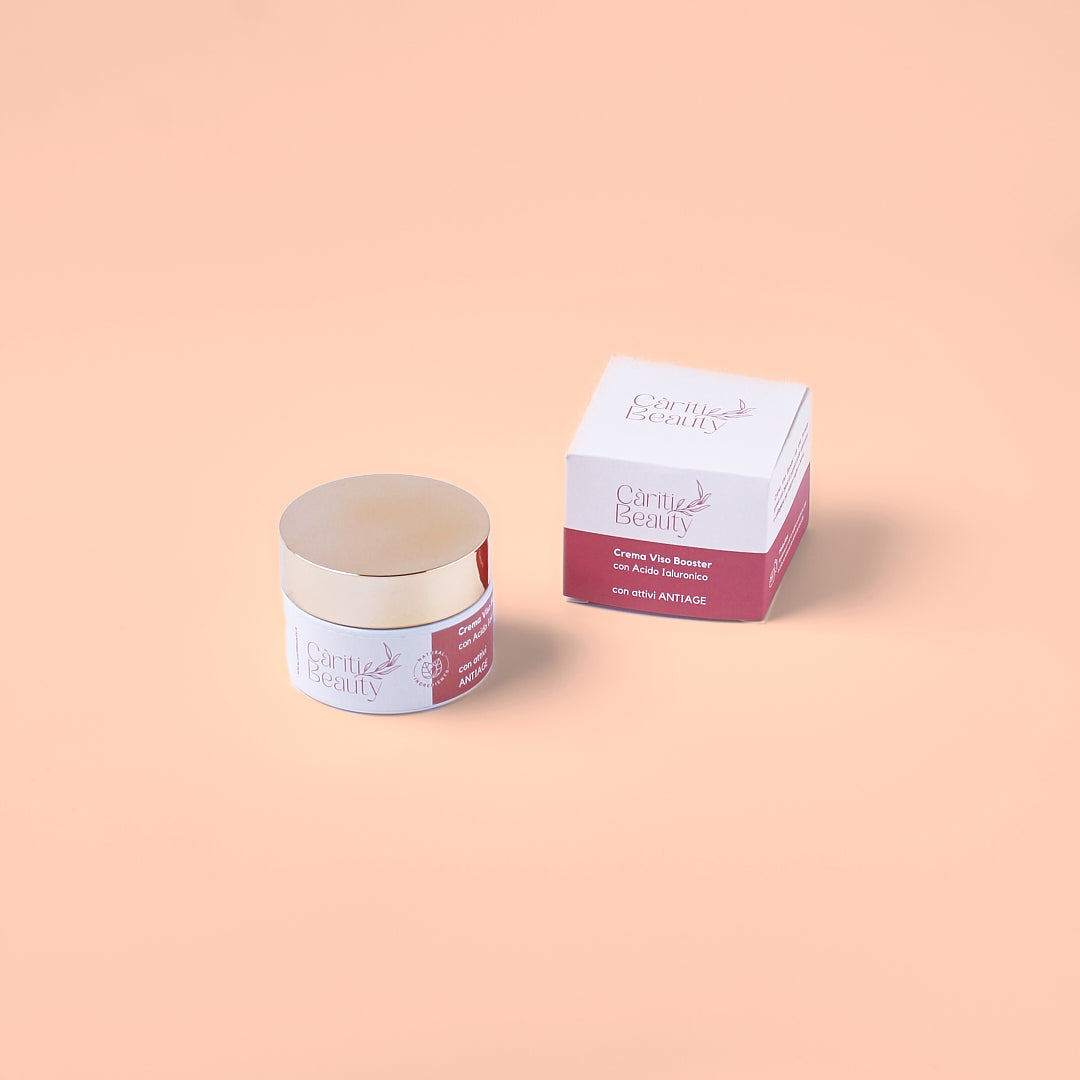 Crema Viso Booster con Acido Ialuronico con attivi Antiage – 50ml